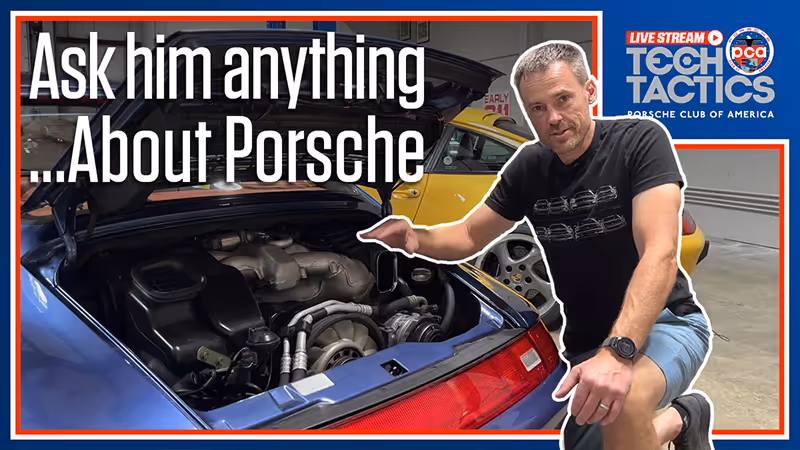 Nathan Merz in a Porsche Club of America Ask Me Anything feature