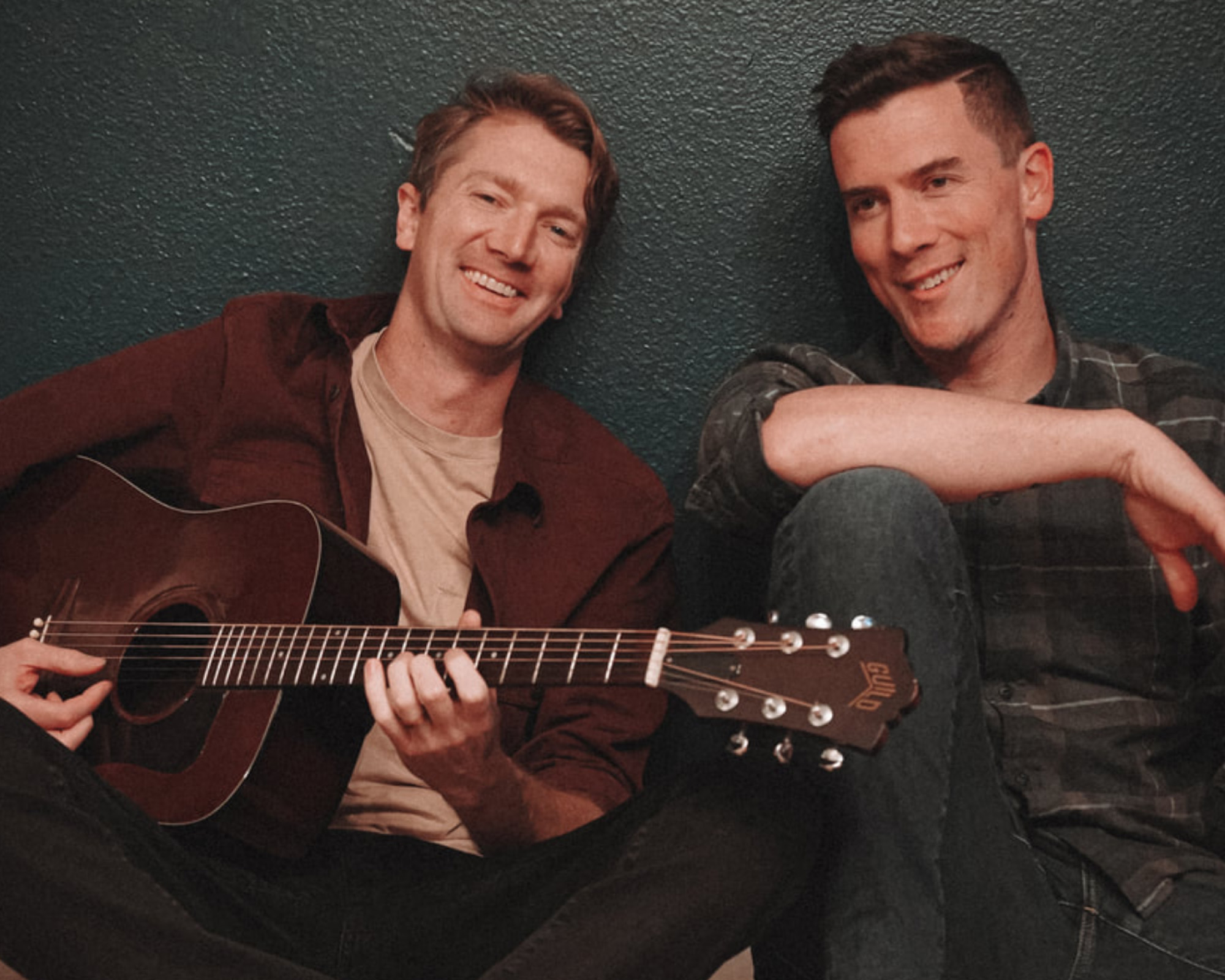 The Canyon Kids — Bo Elledge & Dusty Nichols with an acoustic guitar
